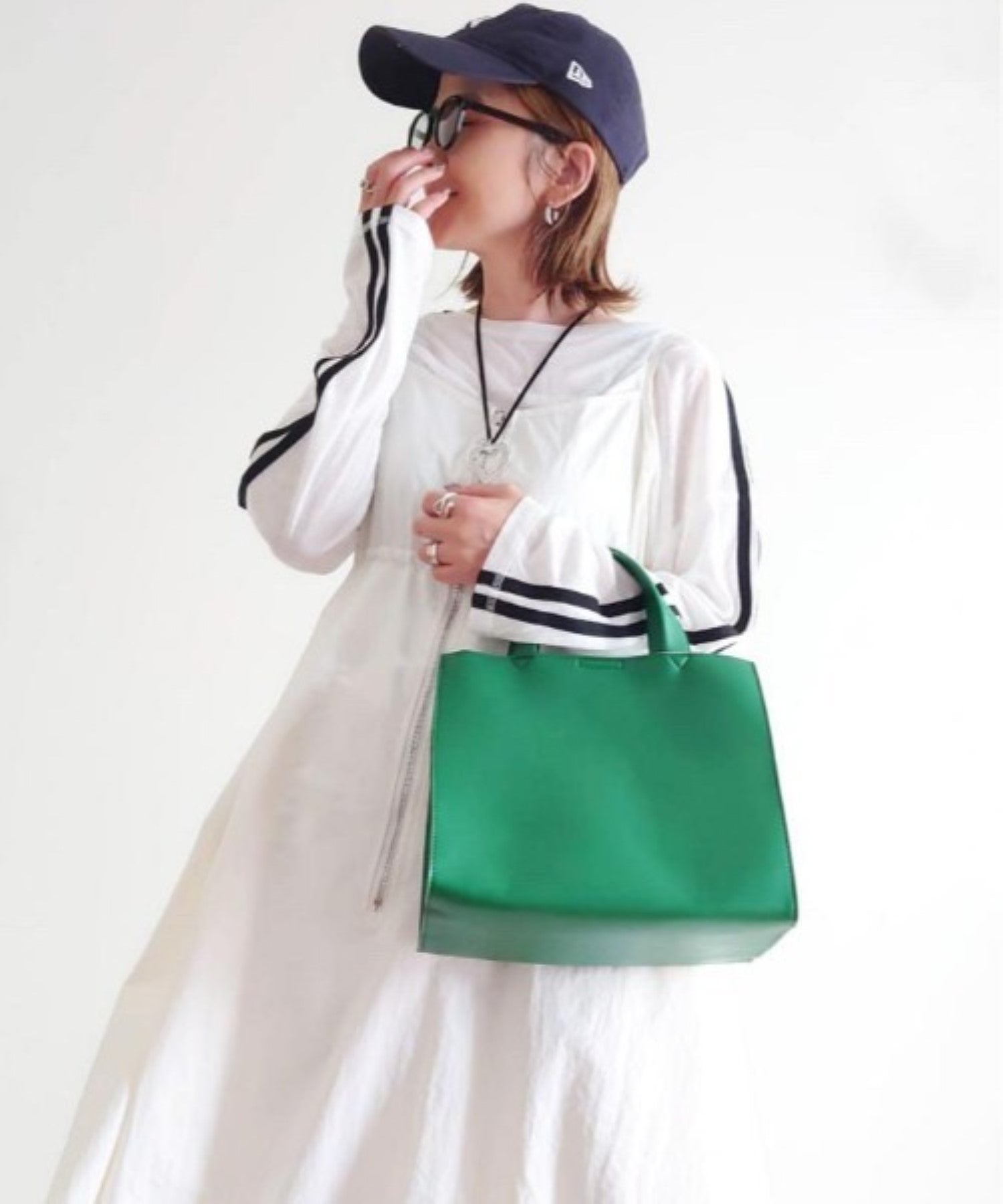 リネーム Rename フェイクレザー スクエア ミニ トートバッグ (GR) GR