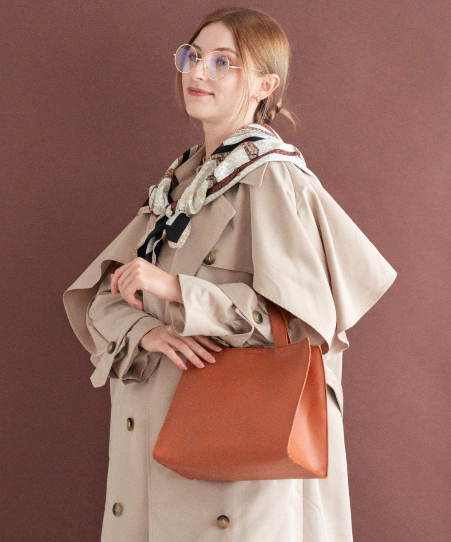 リネーム Rename フェイクレザー スクエア ミニ トートバッグ (CA) CA