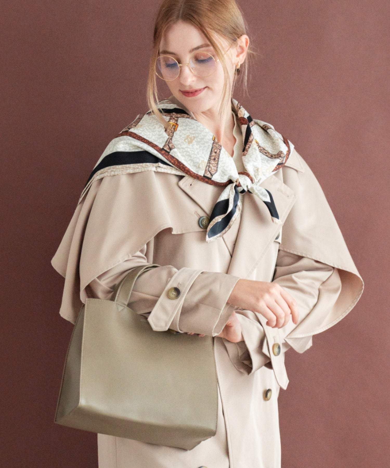 リネーム Rename 【新色追加】【SNS話題】フェイクレザー スクエア ミニ トートバッグ (TP) TP