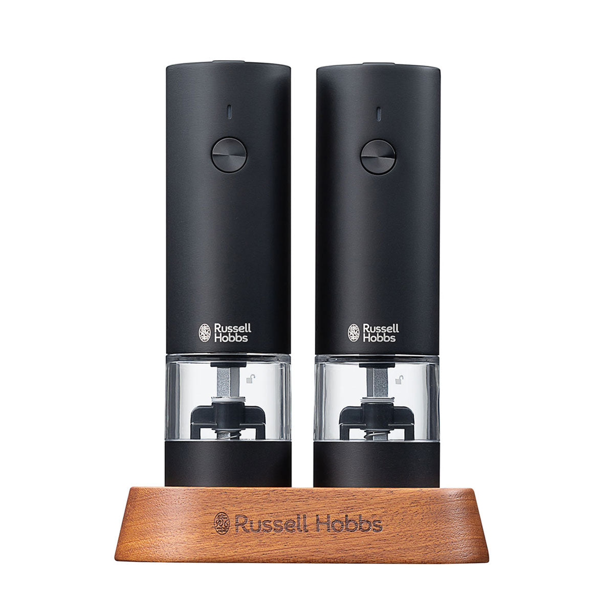 ラッセルホブス Russell Hobbs 正規品1年保証 電動ミル 充電式 スリム ペッパー ミニ 電動 ミルスタンド ギフト 岩塩 胡椒 コンパクト USB充電 おしゃれ 小さめ 充電式ミルソルト&ペッパーミニ (2本セット) 7942JP 【返品不可商品】 (Black) Black