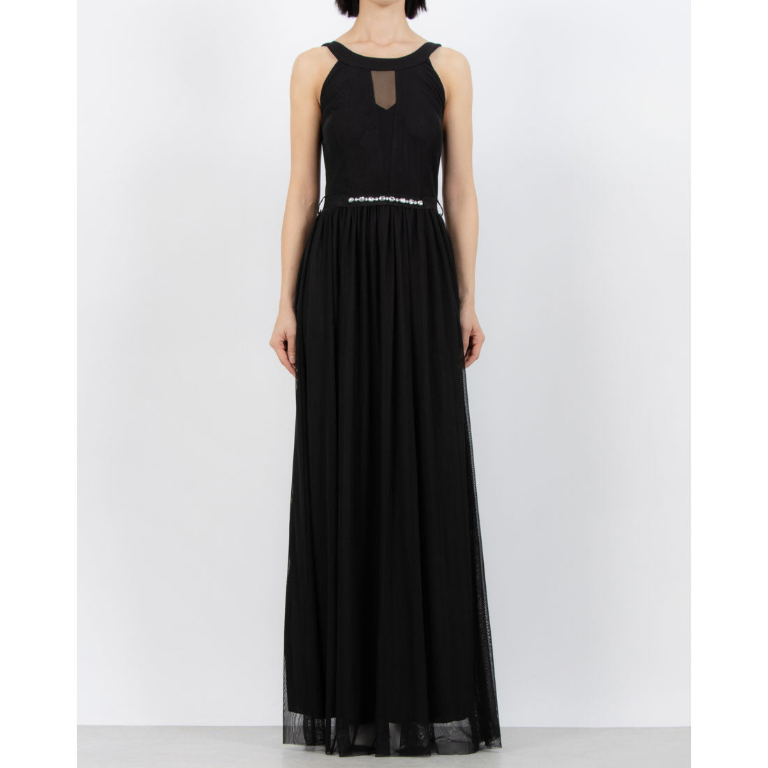 RINASCIMENTO Bijou Waist Tulle Maxi Dress