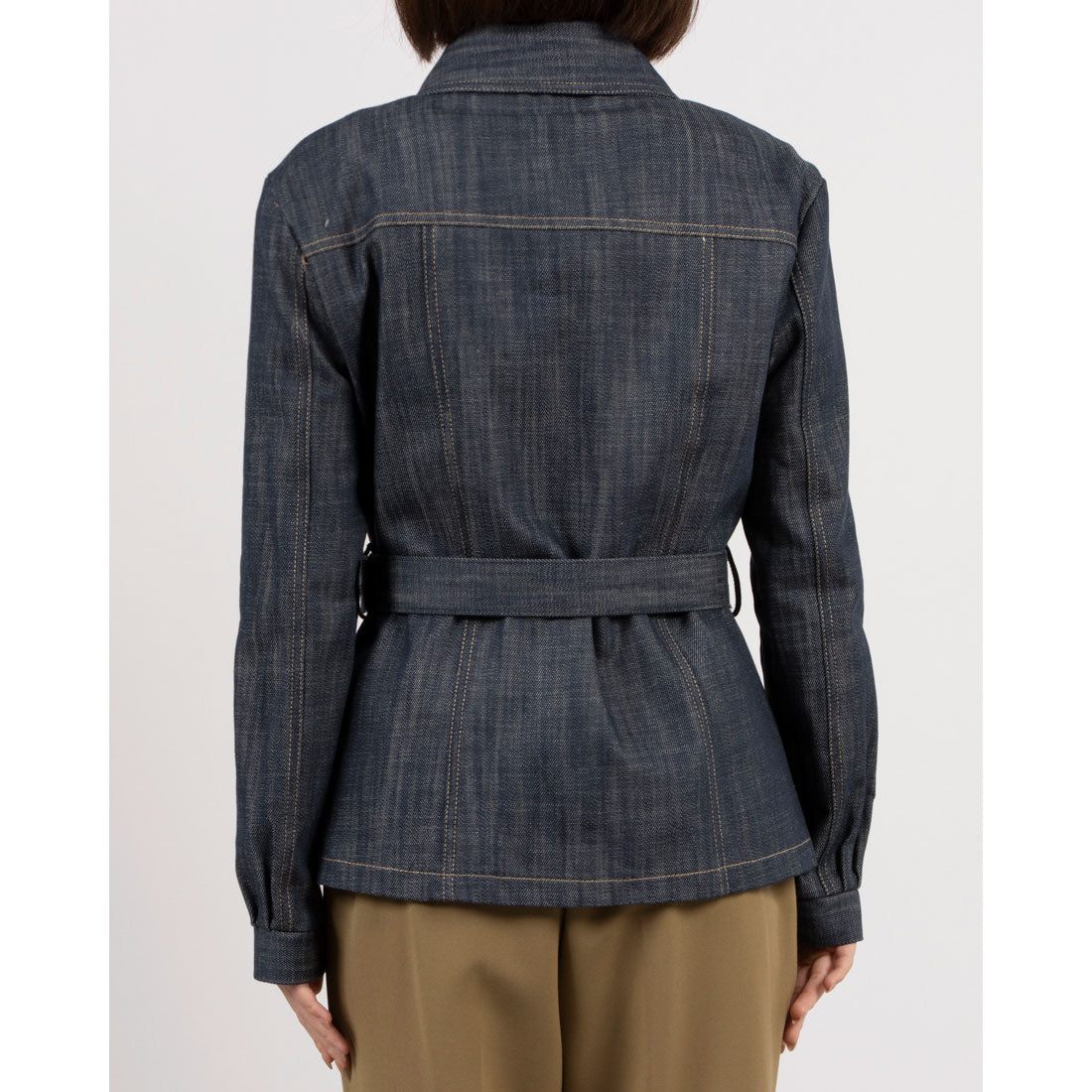 リナシメント RINASCIMENTO 金ボタンベルトデニムカバーオール