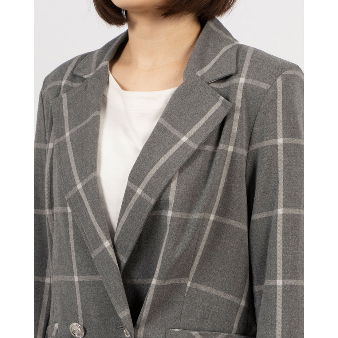 リナシメント RINASCIMENTO ウィンドウチェックテーラードジャケット