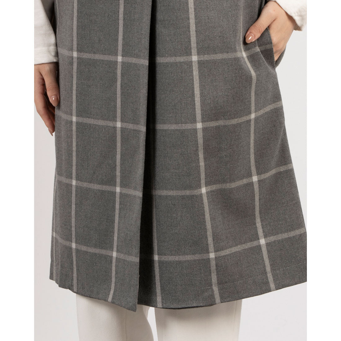 リナシメント RINASCIMENTO ウィンドウチェックジレCOAT (var.Grigio Scuro) var.Grigio Scuro