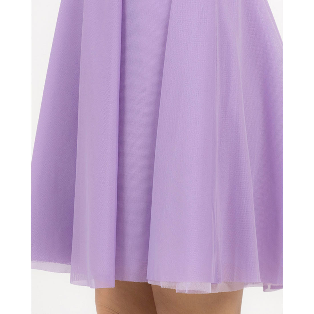 RINASCIMENTO Bejeweled Belt Tulle Wrap Dress