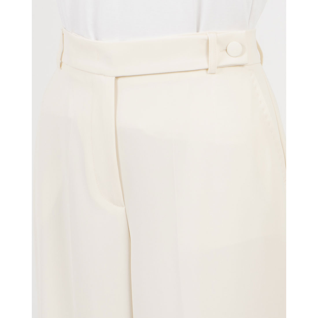 リナシメント RINASCIMENTO センタープレスワイドパンツ (Panna Bianco) Panna Bianco