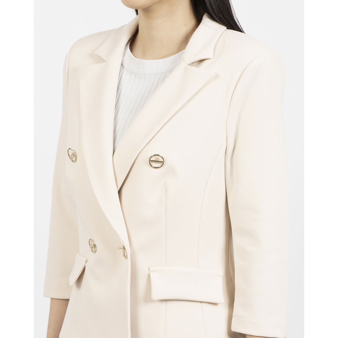 リナシメント RINASCIMENTO ボタンポイントダブルJK (Beige Chiaro) Beige Chiaro