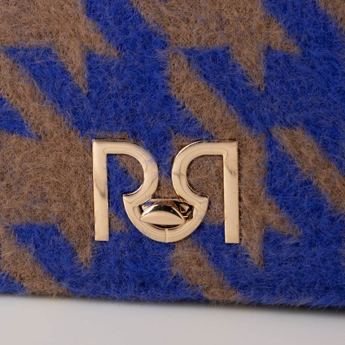 リナシメント RINASCIMENTO 千鳥柄シャギーBAG (Blu Cina) Blu Cina