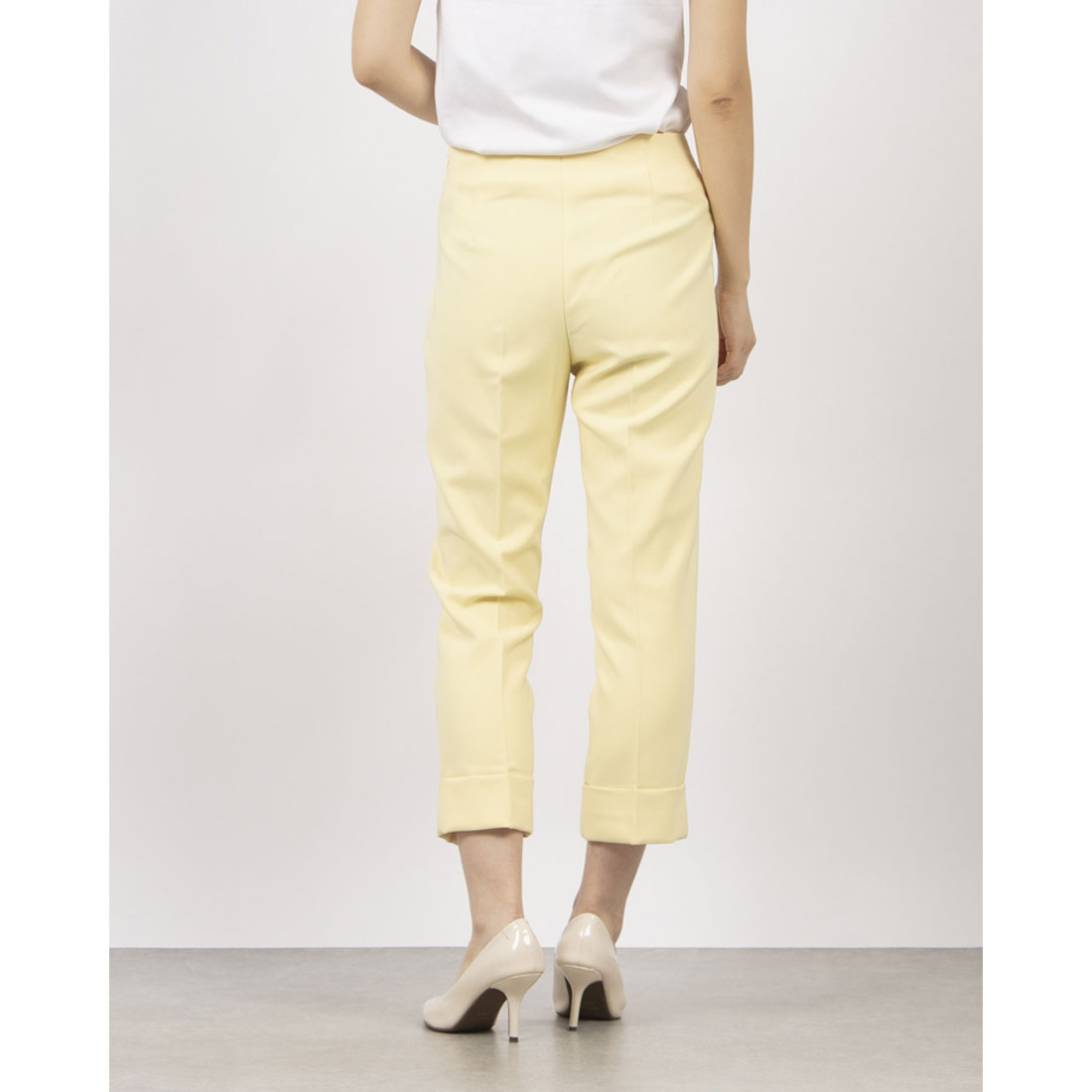 リナシメント RINASCIMENTO ロールアップセンタープレスパンツ (Giallo Chiaro) Giallo Chiaro