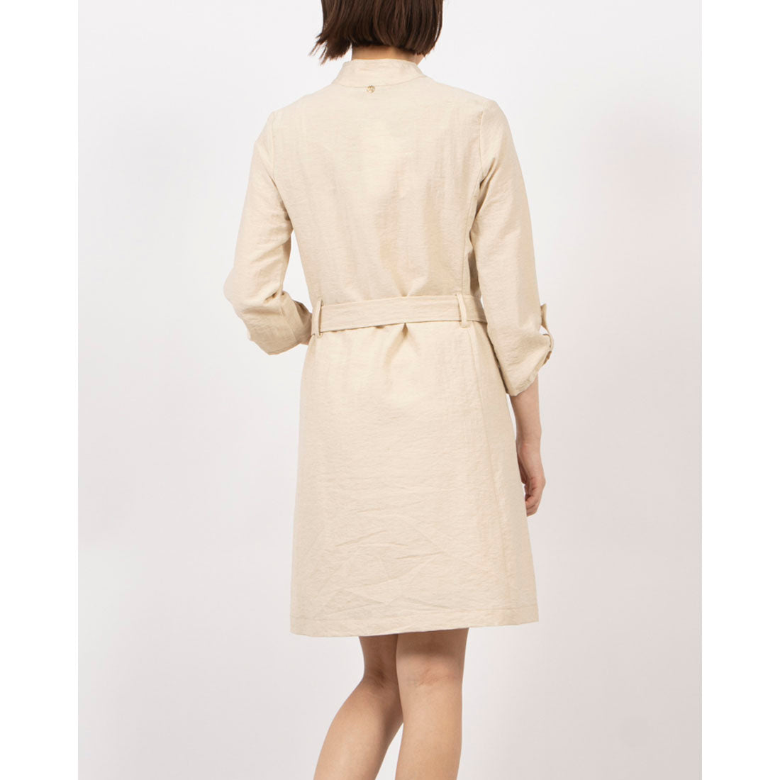 リナシメント RINASCIMENTO ベルトマークリネンシャツOP (Beige Chiaro) Beige Chiaro