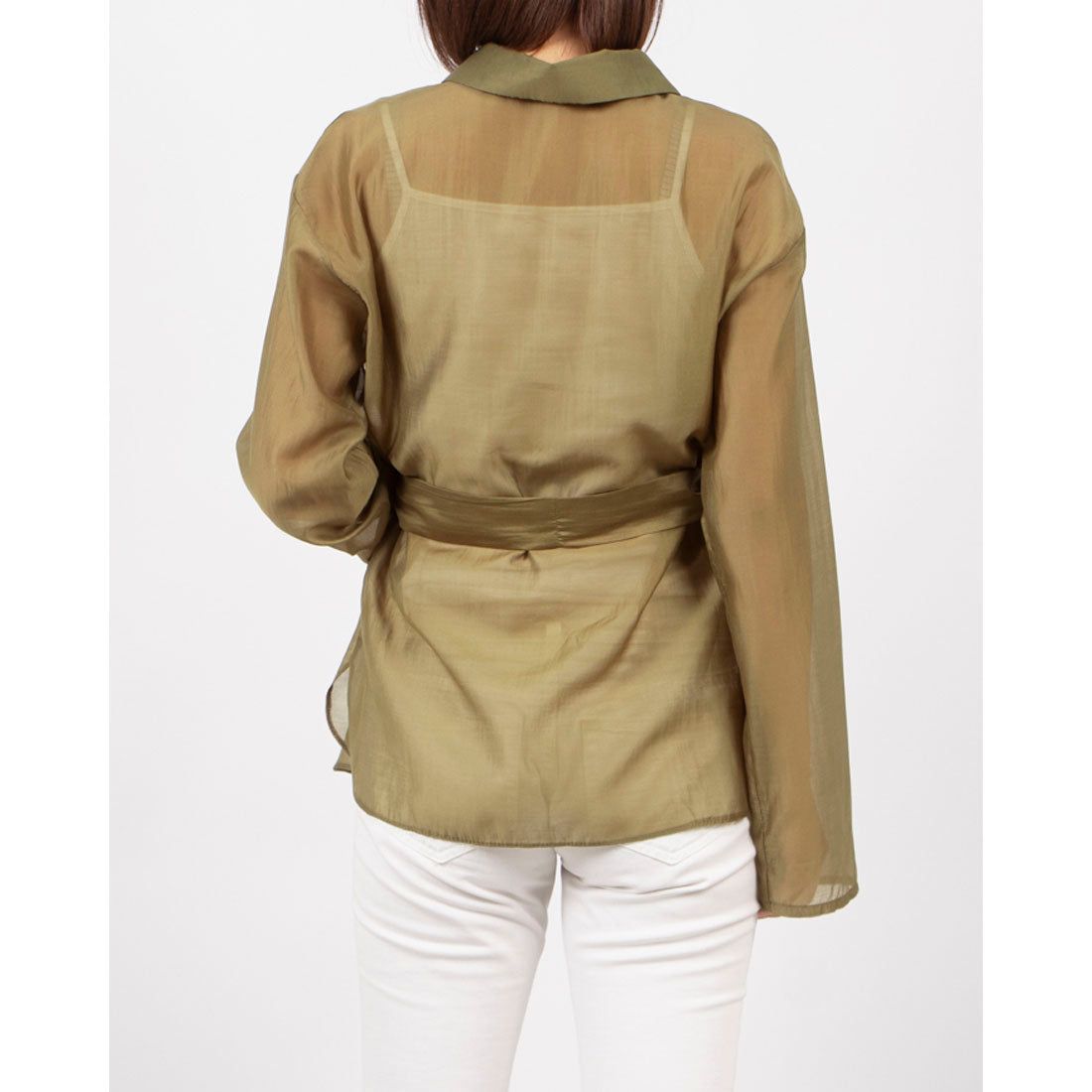 リナシメント RINASCIMENTO ベルトマークシアーシャツ (Militare Verde) Militare Verde