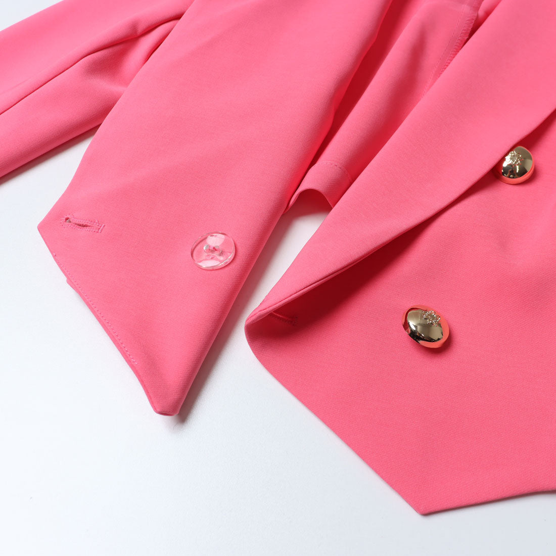 リナシメント RINASCIMENTO スペンサーダブルジャケット (Rosa Camelia) Rosa Camelia