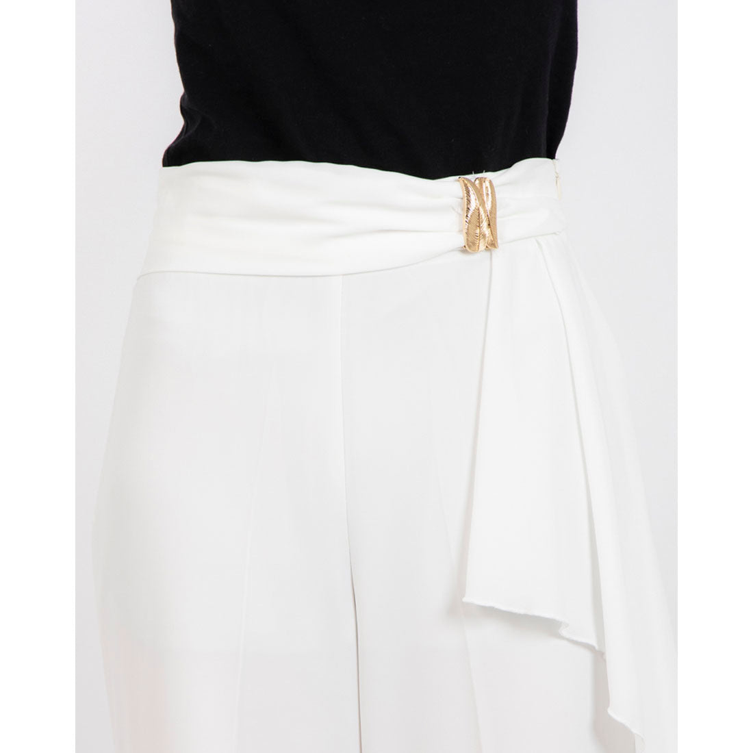 リナシメント RINASCIMENTO サイドフリルワイドパンツ (Bianco) Bianco