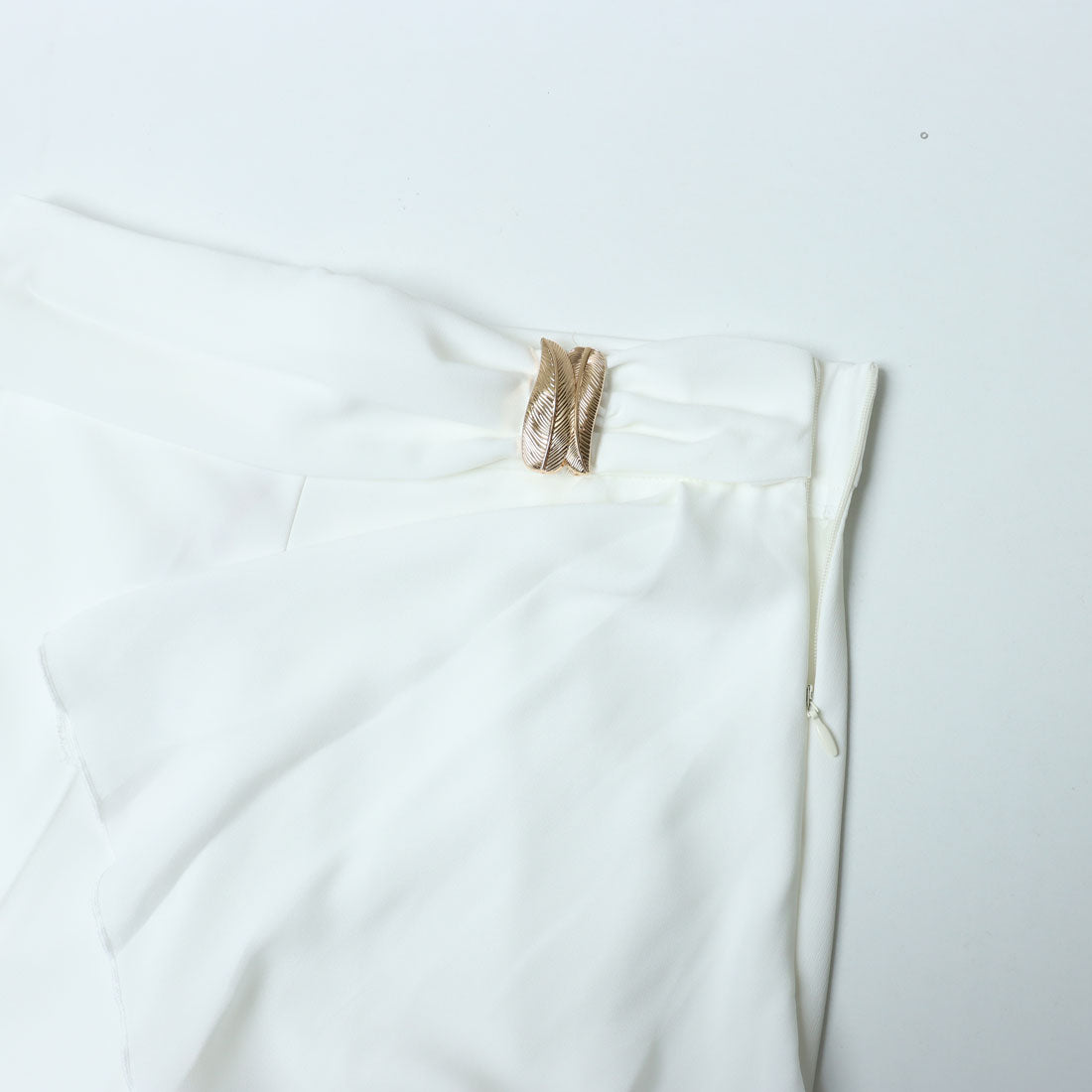 リナシメント RINASCIMENTO サイドフリルワイドパンツ (Bianco) Bianco