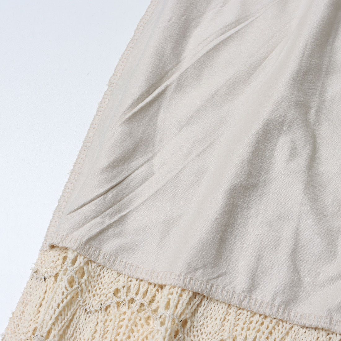 リナシメント RINASCIMENTO ラメクロッシェニットロングワンピース (Beige Chiaro) Beige Chiaro