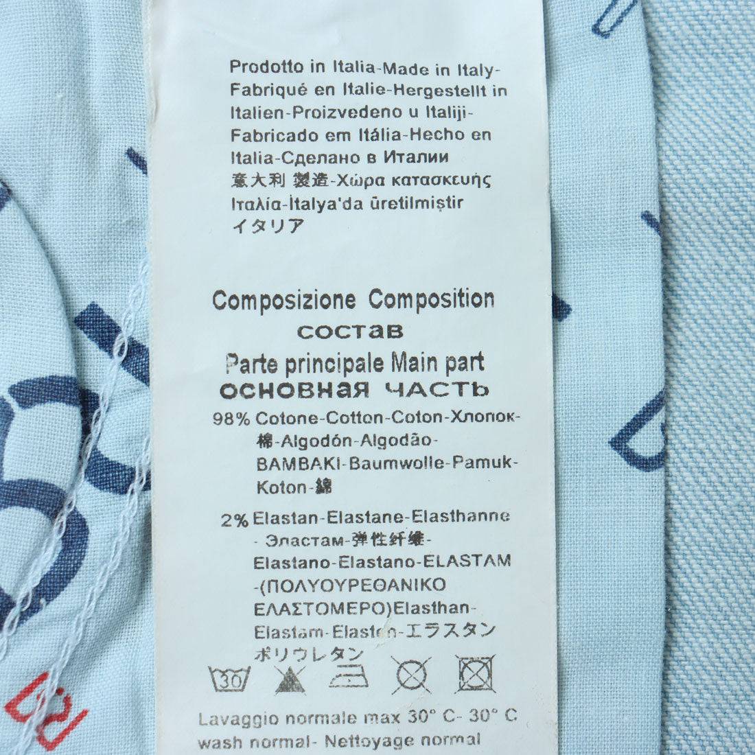 リナシメント RINASCIMENTO ショートデニムキュロット (Azzurro) Azzurro