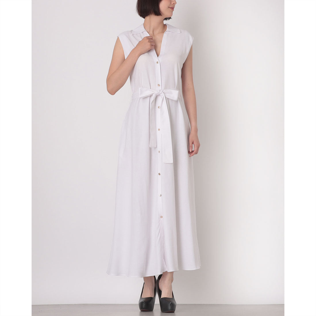 Rinascimento Linen Shirt Long Dress Rinascimento Linen Shirt Long Dress