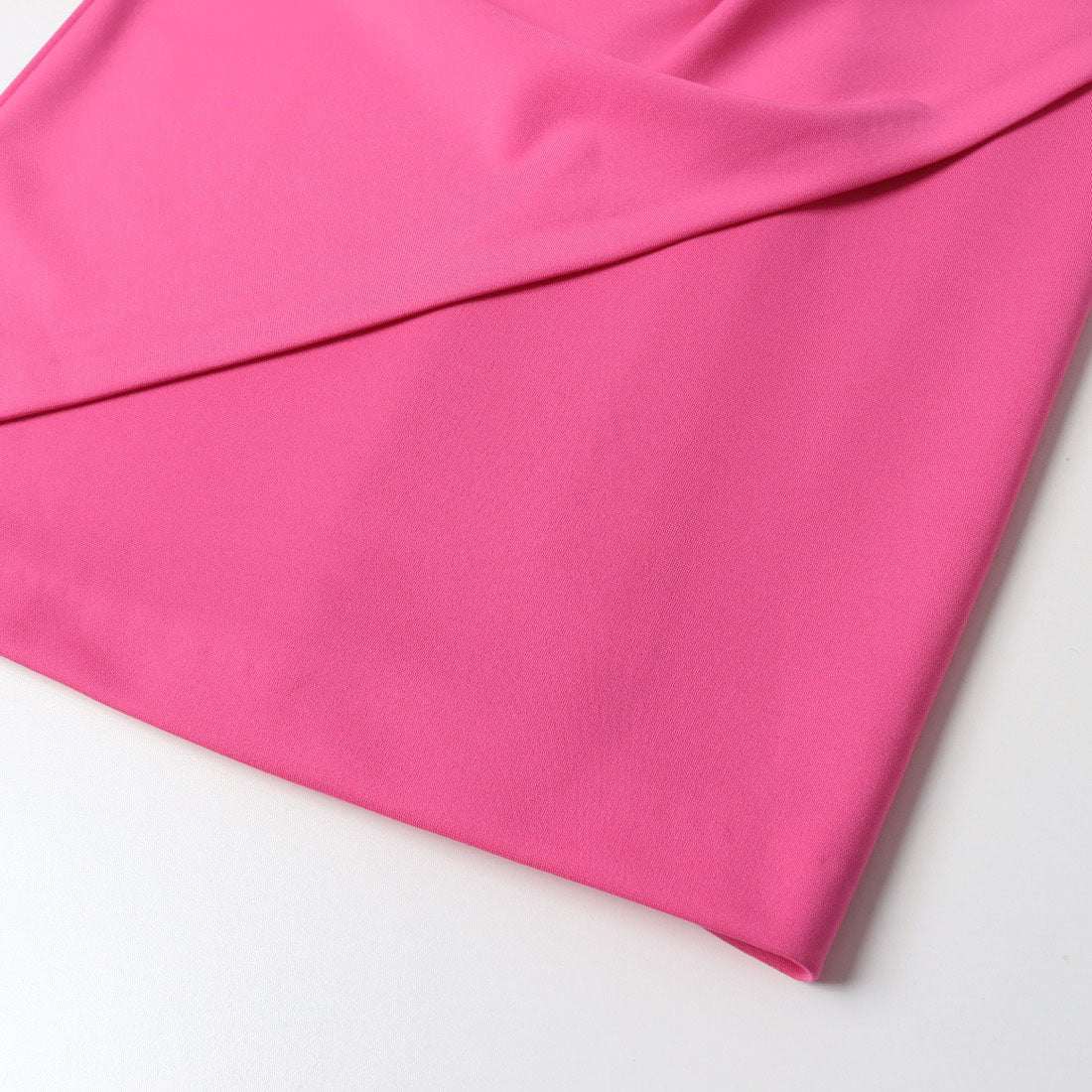 リナシメント RINASCIMENTO サイドタックギャザーカシュクールワンピース (Fuxia) Fuxia