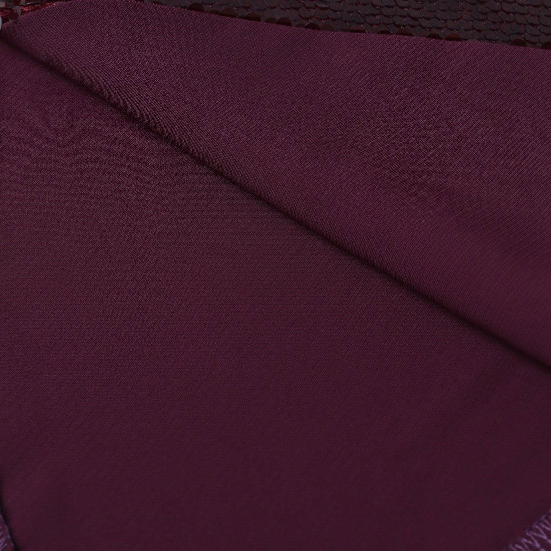 リナシメント RINASCIMENTO スパンコールアシメヘムTOPS (Bordeaux Rosso) Bordeaux Rosso