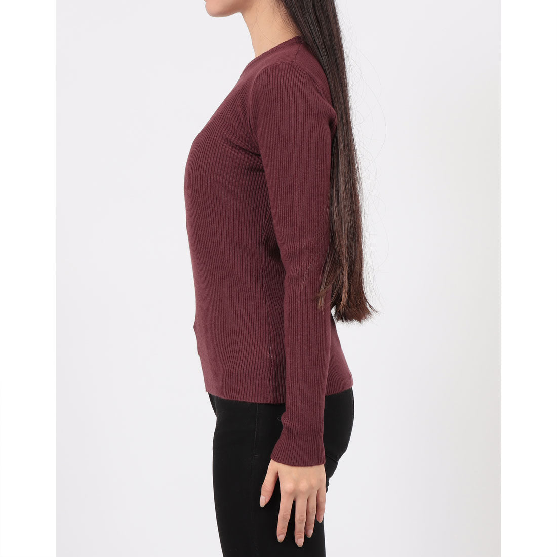 リナシメント RINASCIMENTO デコルテデザインリブNT (Bordeaux Rosso) Bordeaux Rosso