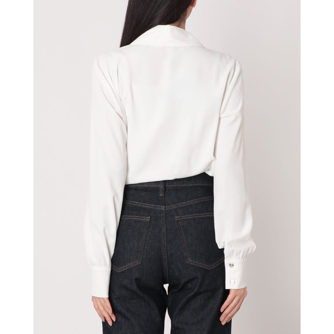 リナシメント RINASCIMENTO タンガ付きカシュクールブラウス (Bianco) Bianco