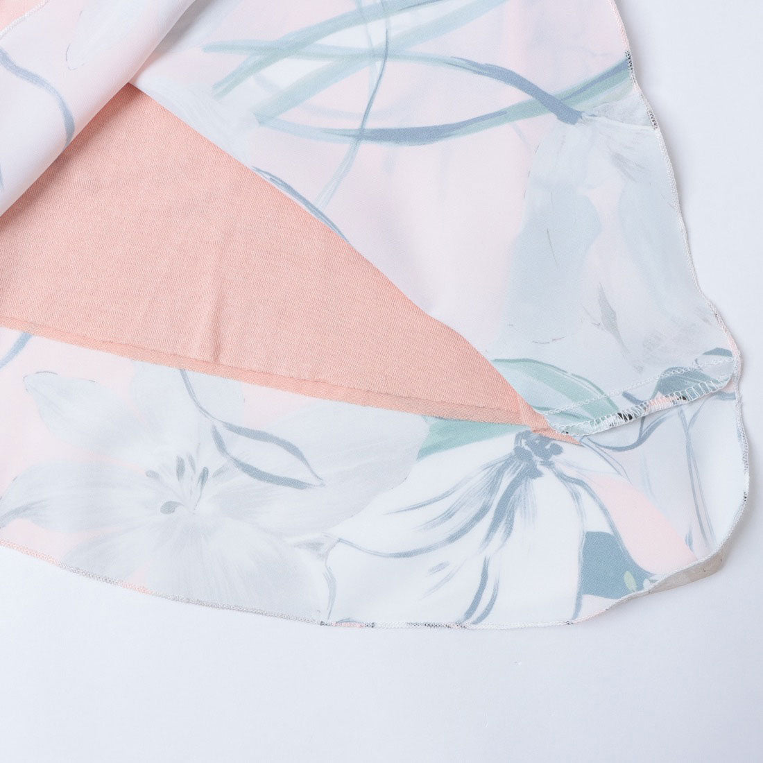 リナシメント RINASCIMENTO フラワーペイントフリルスリーブワンピース (var.Pesca) var.Pesca