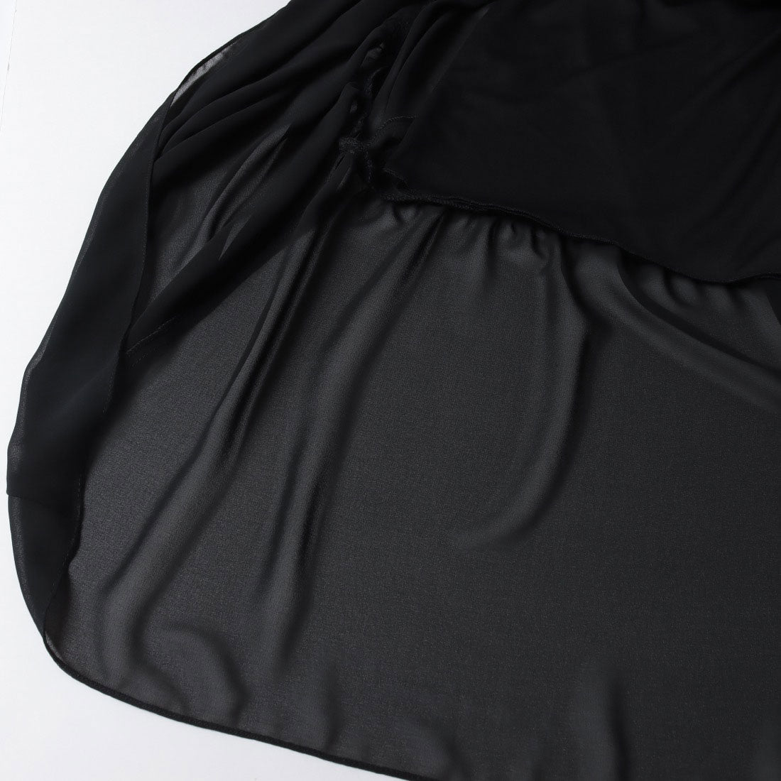リナシメント RINASCIMENTO フリンジチェーンタックシフォンシャツワンピース (Nero) Nero