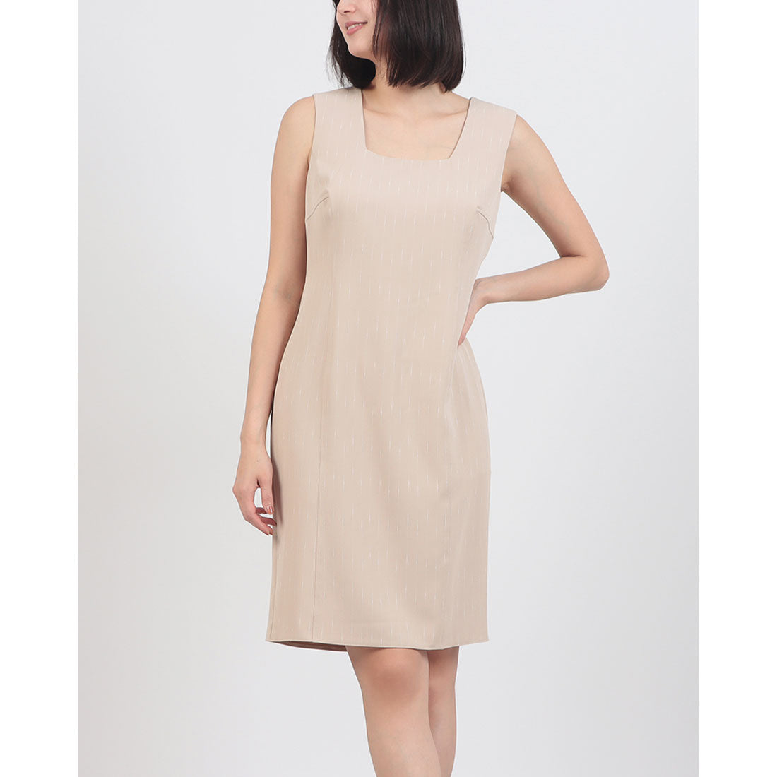 リナシメント RINASCIMENTO ドットストライプOP (var.Tortora Beige) var.Tortora Beige