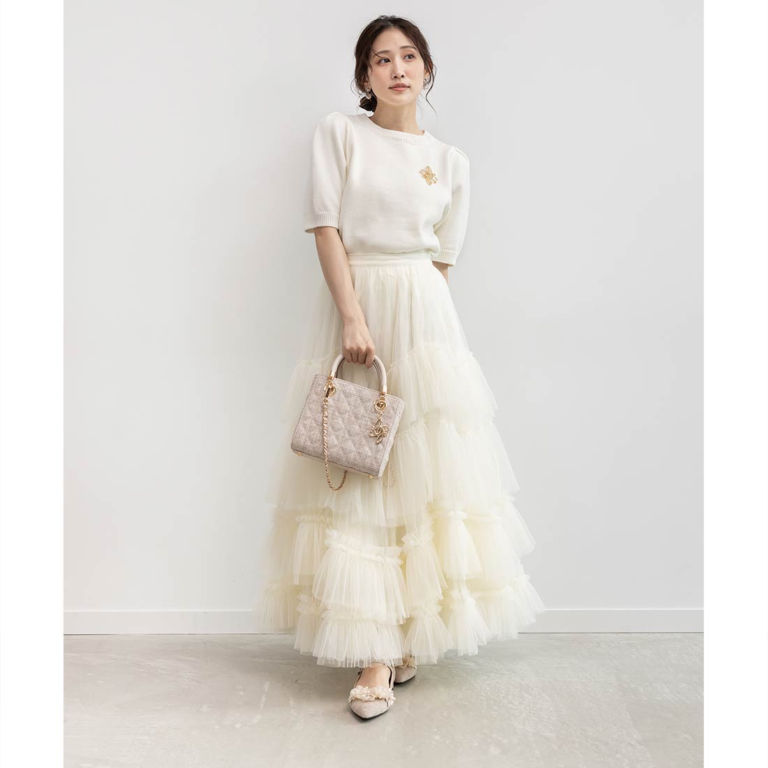 ランダ RANDA 2WAYキルティングバッグ (PNK/BEG) PNK/BEG