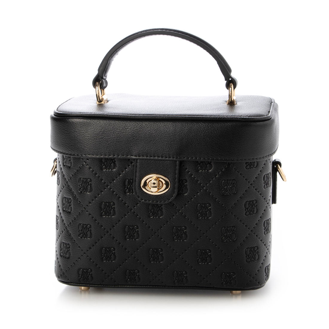 ランダ RANDA 2WAY 型押しデザインバニティバッグ (IVORY) IVORY