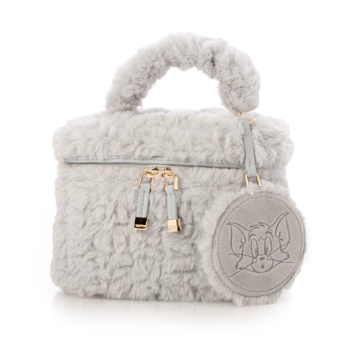 ランダ RANDA ★ 【TOM and JERRY】ミラー付きバニティバッグ (BEIGE) BEIGE