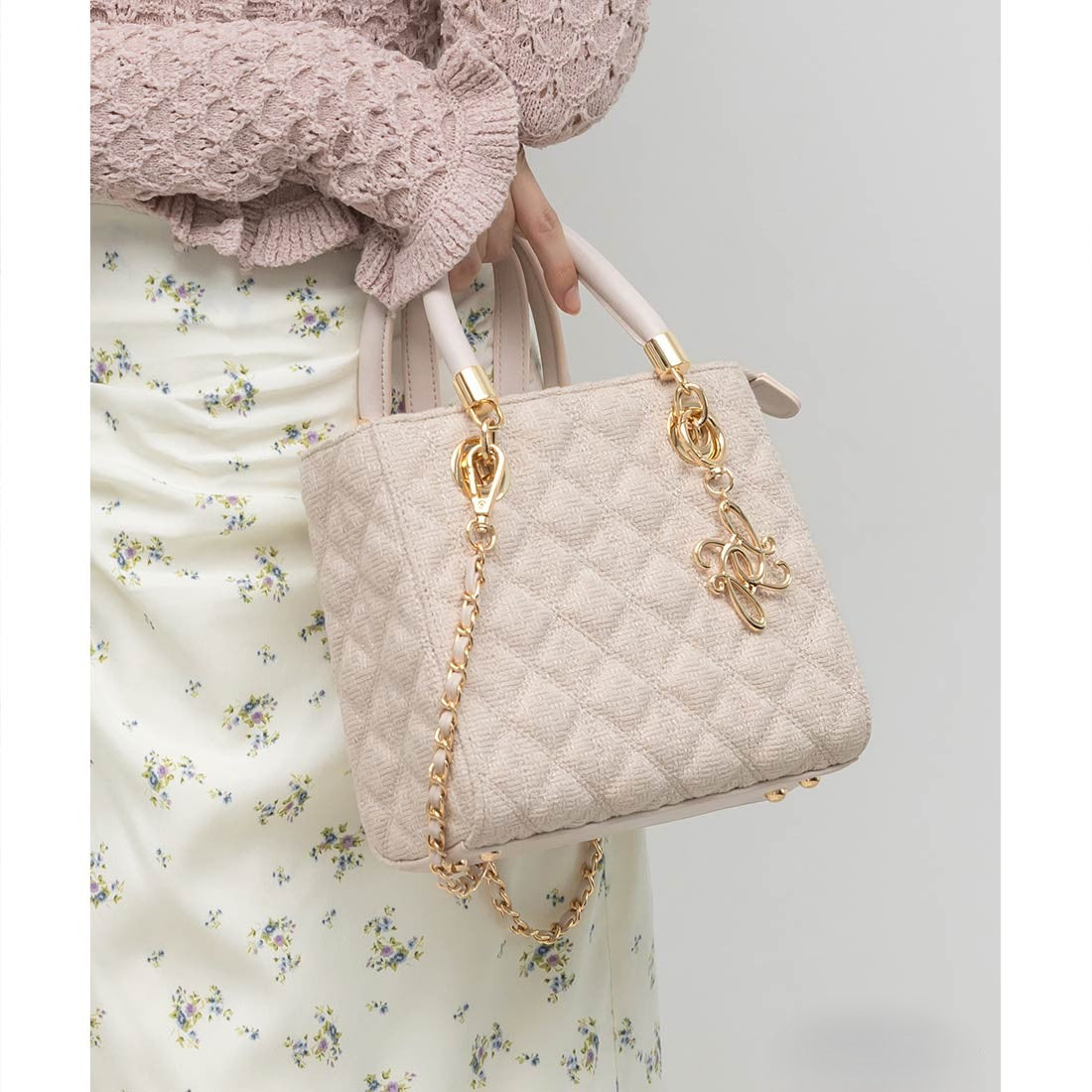 ランダ RANDA 2WAYキルティングバッグ (L.PINK) L.PINK