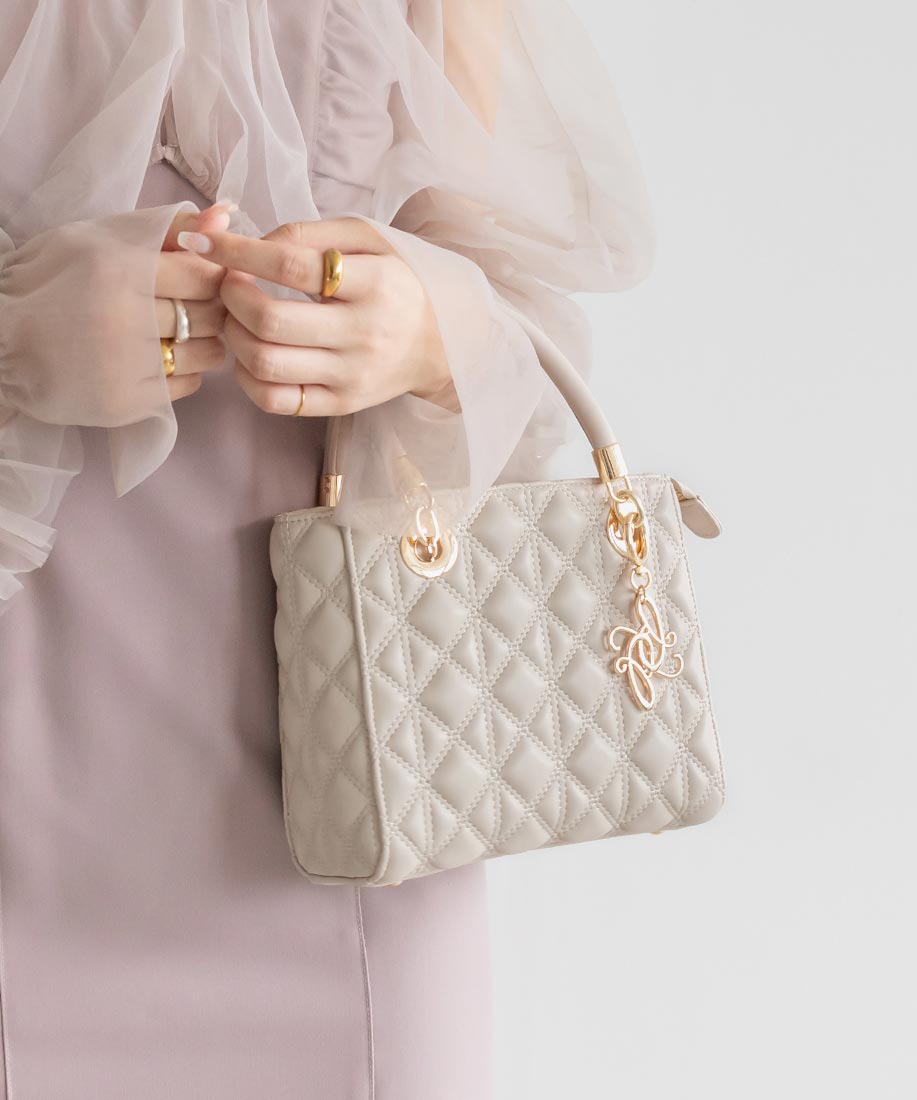 ランダ RANDA 2WAYキルティングバッグ (IVORY) IVORY