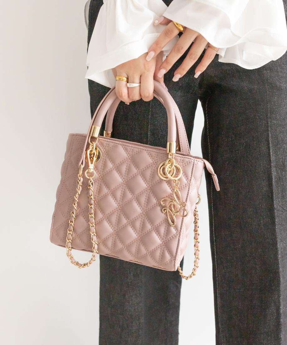 ランダ RANDA 2WAYキルティングバッグ (PINK) PINK