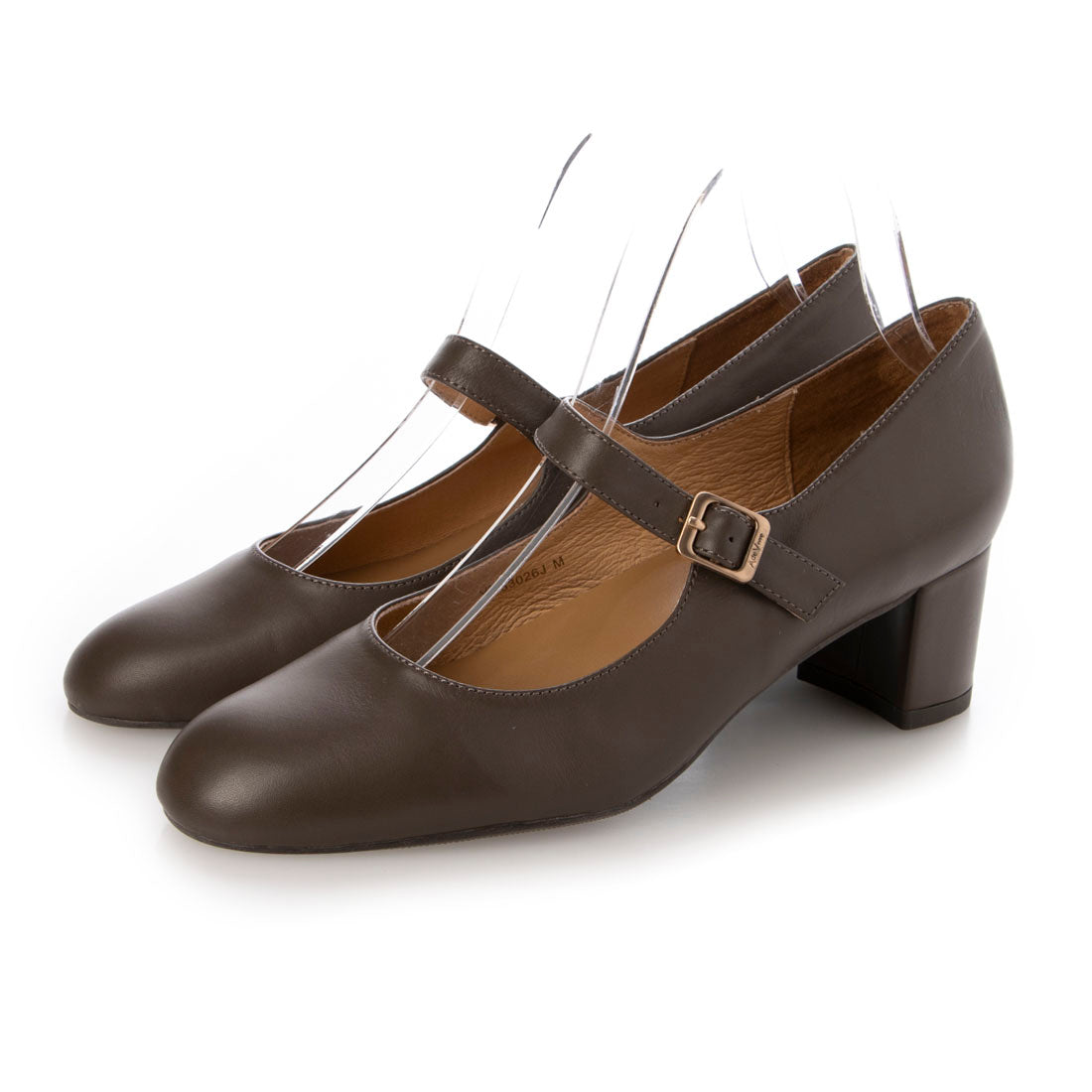 ランダ RANDA 【A de Vivre】【本革】ストラップレザーパンプス (BROWN) BROWN