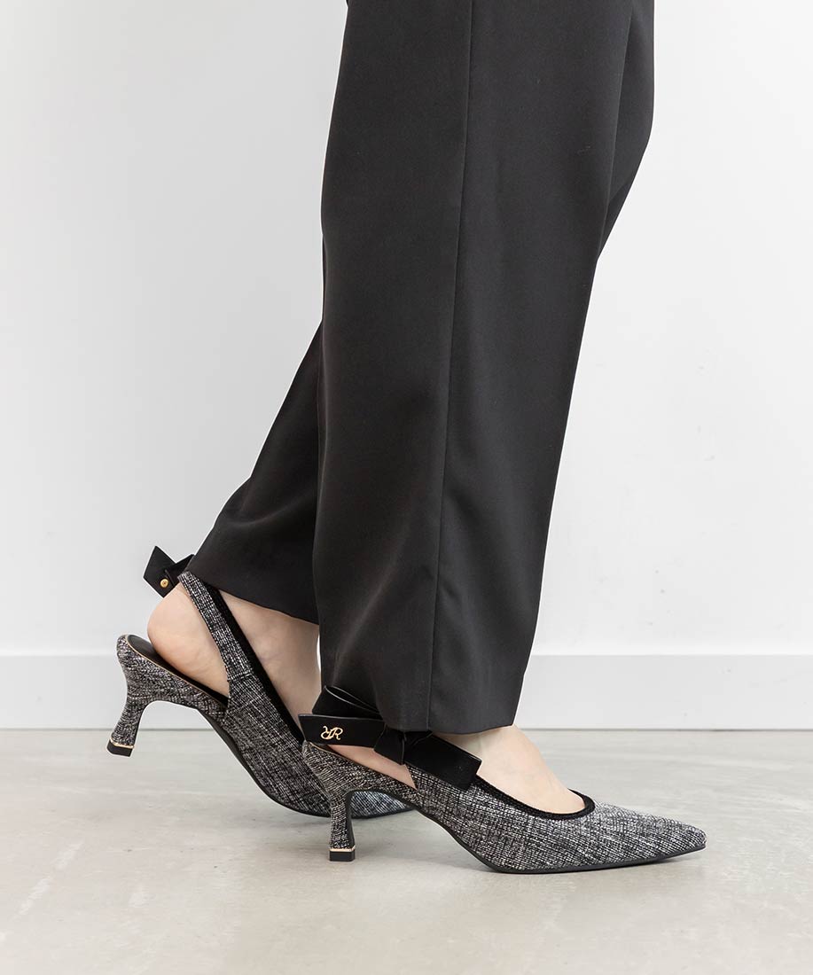 ランダ RANDA 2WAYクラシカルバックストラップパンプス (MIX) MIX