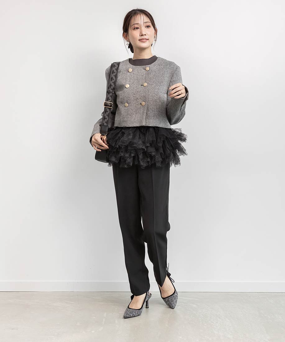 ランダ RANDA 2WAYクラシカルバックストラップパンプス (MIX) MIX