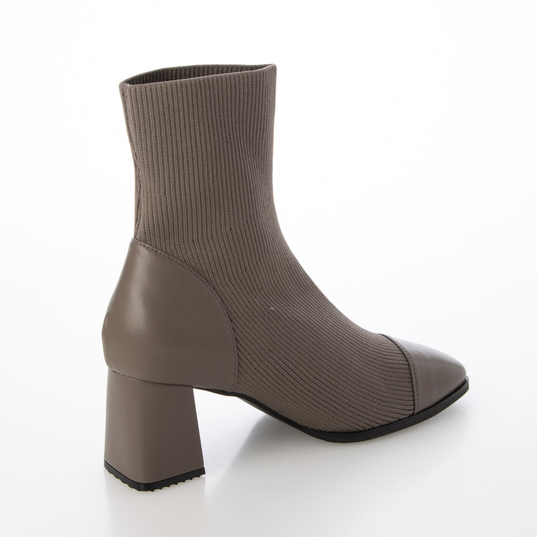 ランダ RANDA ストレッチ チャンキーヒールニットブーツ