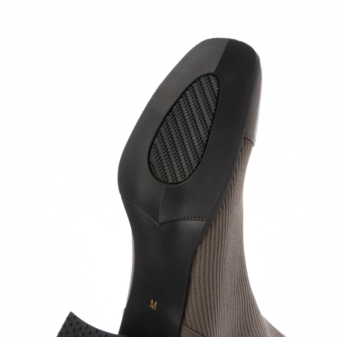 ランダ RANDA ストレッチ チャンキーヒールニットブーツ