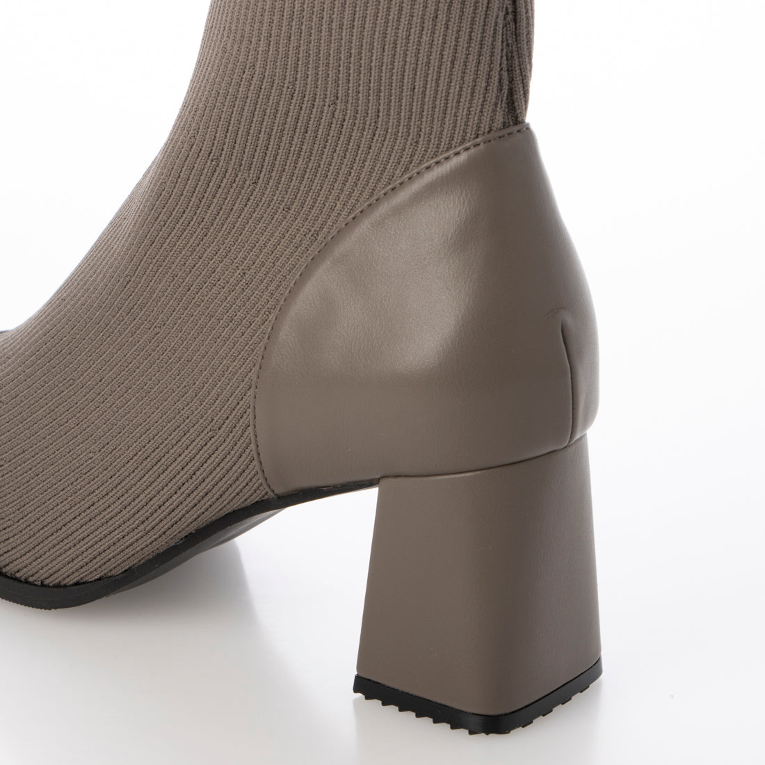 ランダ RANDA ストレッチ チャンキーヒールニットブーツ