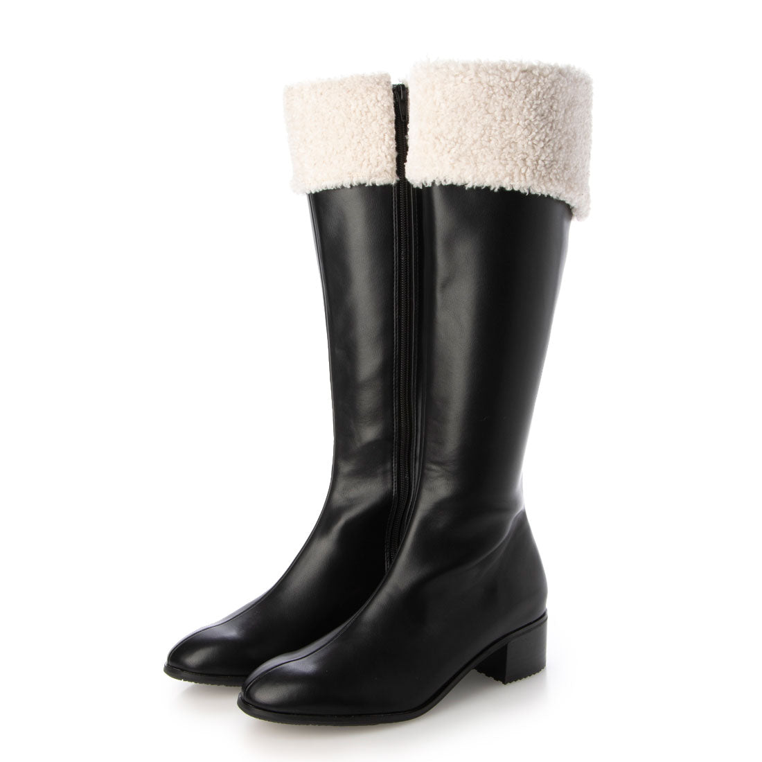 ランダ RANDA 晴雨兼用 ボアデザインロングブーツ