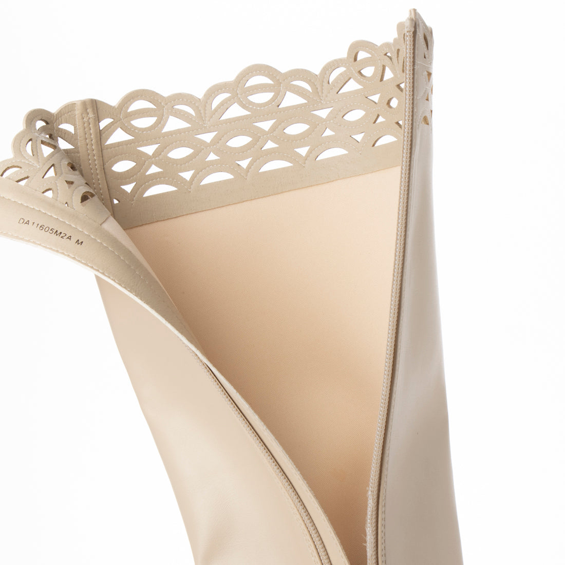 ランダ RANDA カットワークデザインボリュームソールブーツ (IVORY) IVORY