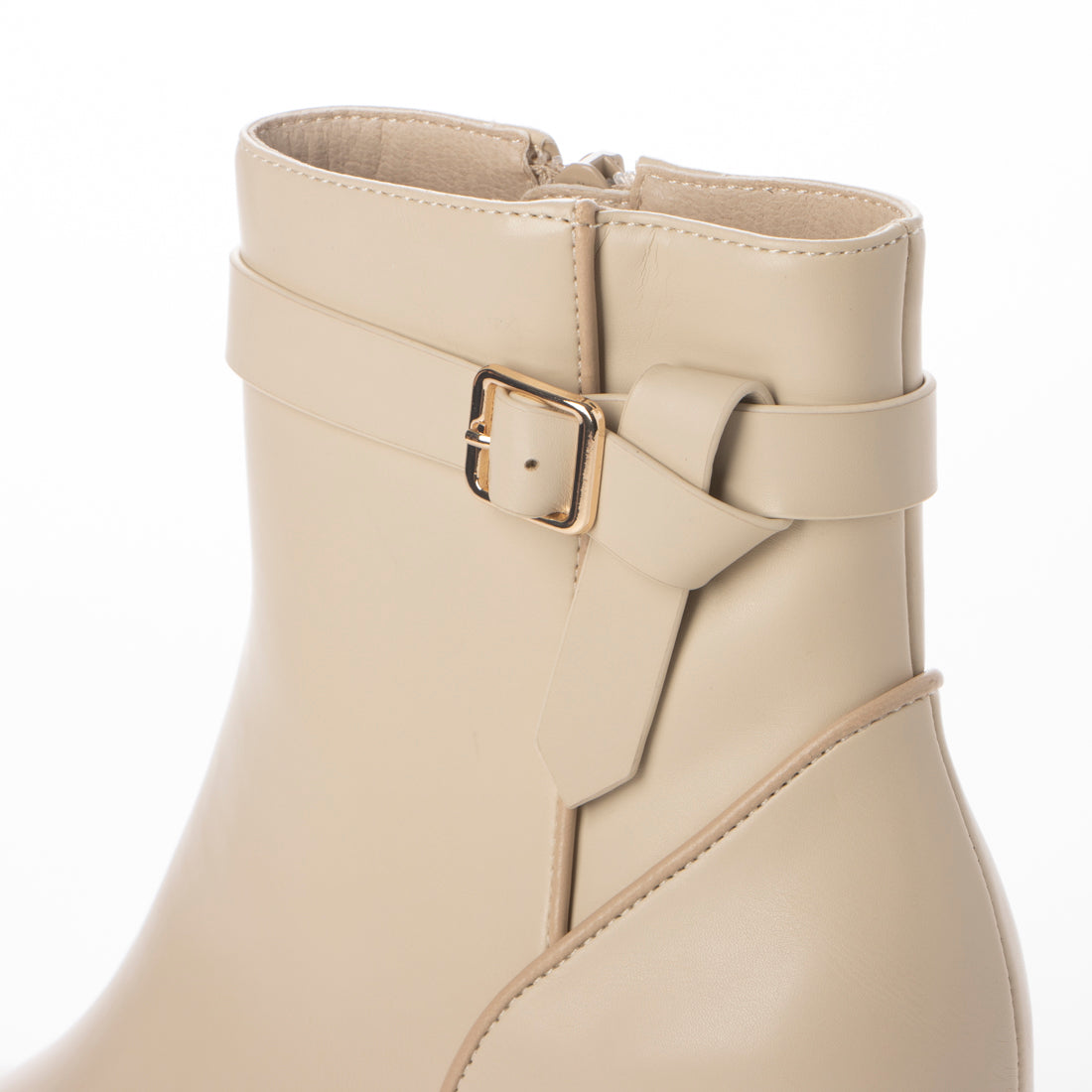 ランダ RANDA 3WAY パイピングデザインショートブーツ (IVORY) IVORY