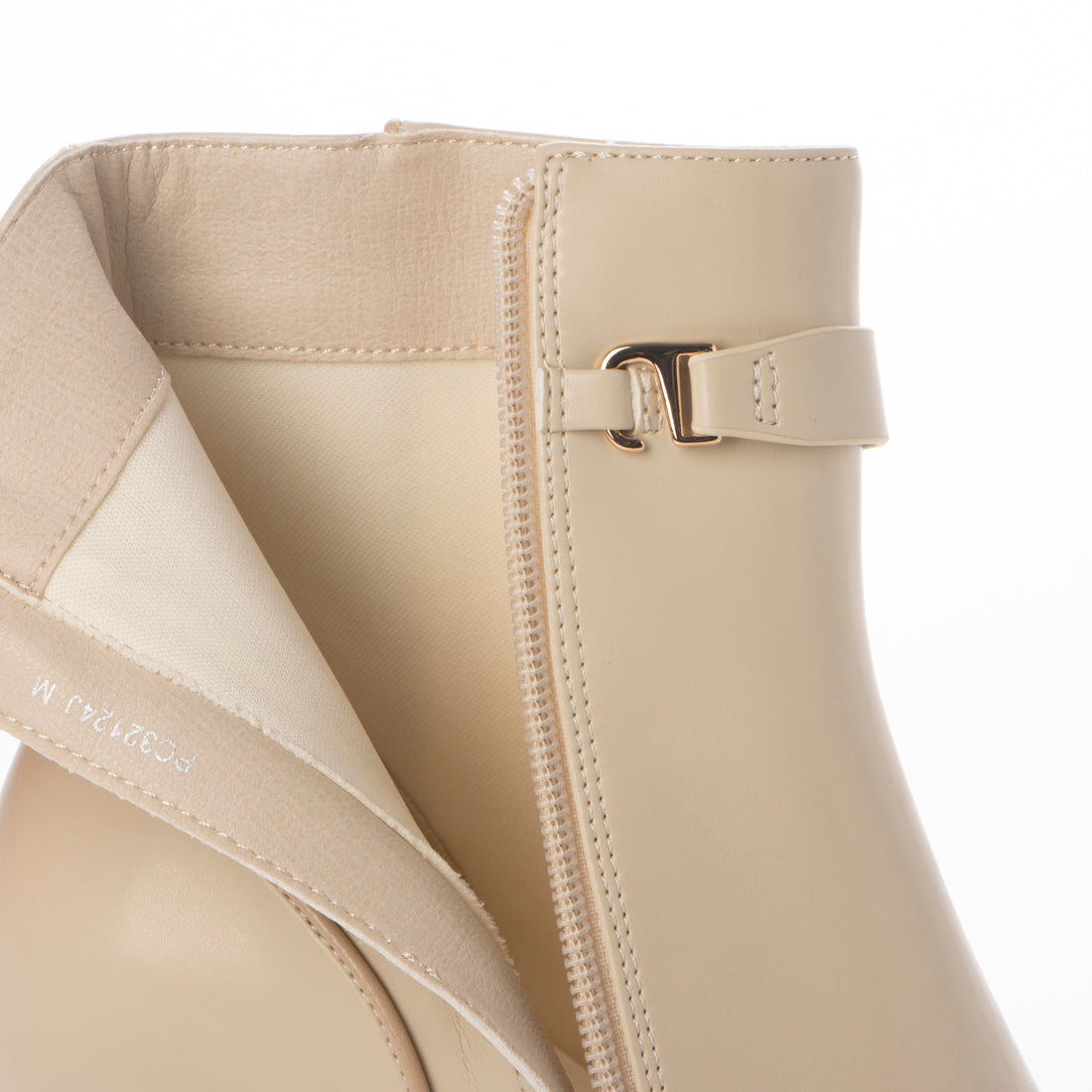 ランダ RANDA 3WAY パイピングデザインショートブーツ (IVORY) IVORY