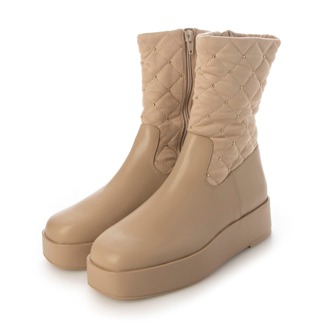 ランダ RANDA 晴雨兼用 キルティングボリュームソールブーツ