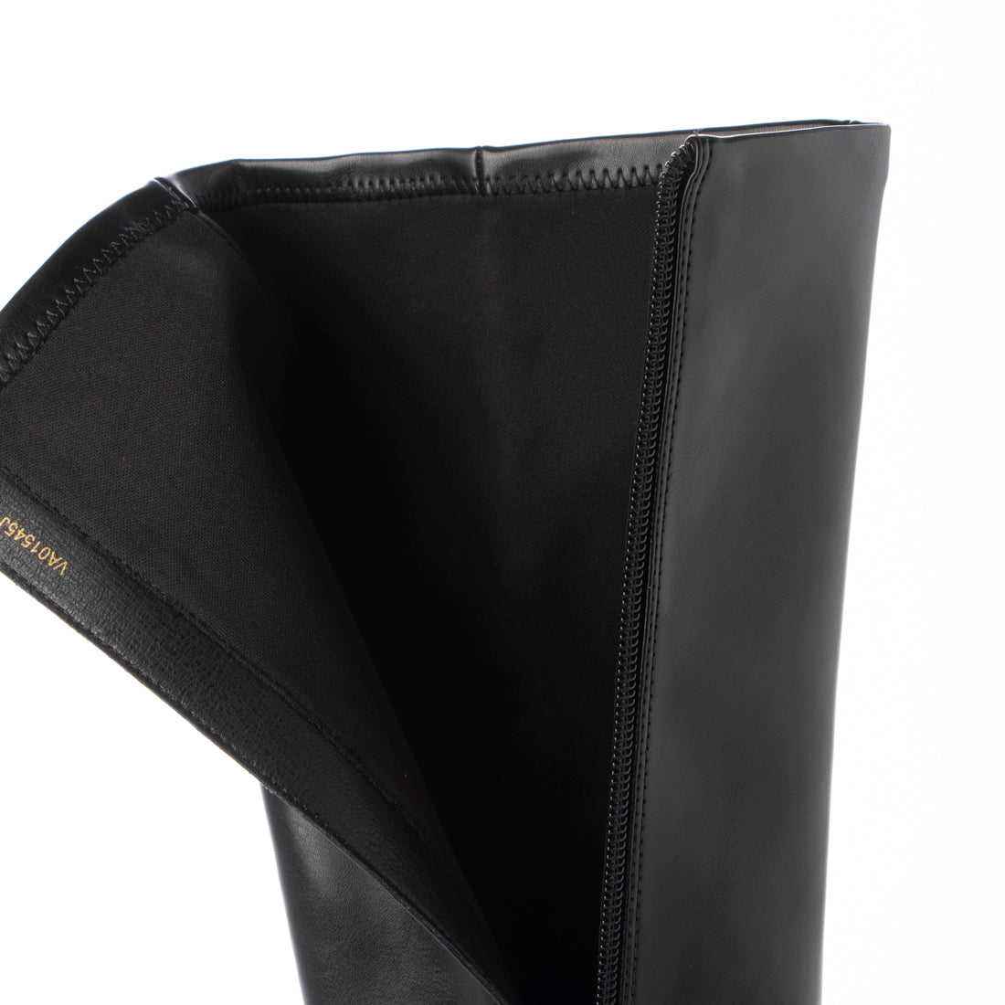 ランダ RANDA 【A de Vivre】サステナブル 晴雨兼用 スクエアトゥロングブーツ (BLACK) BLACK