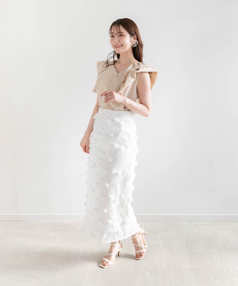 ランダ RANDA ナローストラップ アシンメトリーサンダル