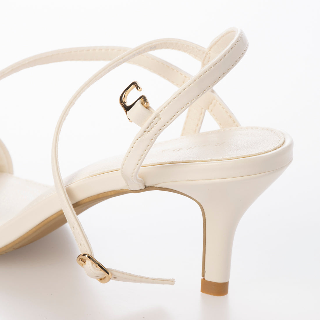 ランダ RANDA ナローストラップ アシンメトリーサンダル