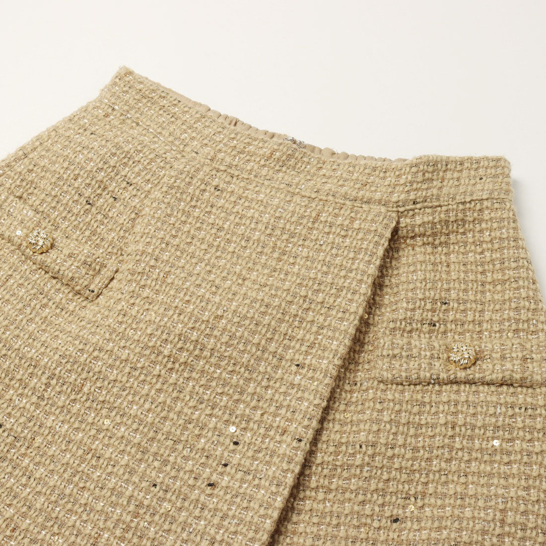 ランダ RANDA ラップデザインミニスカート (CHECK) CHECK