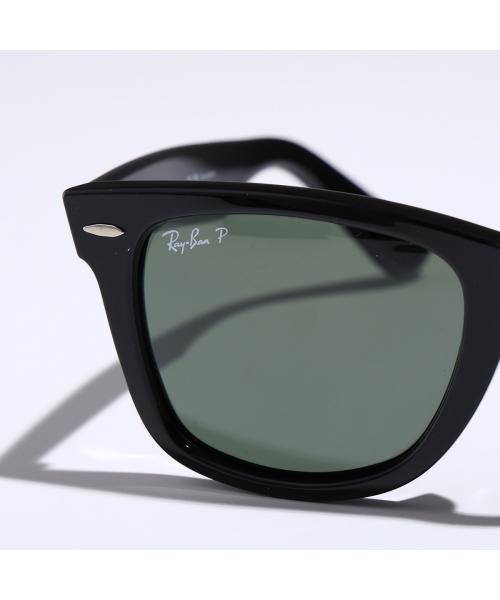 レイバン Ray-Ban Ray-Ban サングラス WAYFARER RB2140-F 偏光レンズ (901/58/BLACK/GREEN) 901/58/BLACK/GREEN